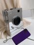 Mini Metallic Camera Design Box Bag