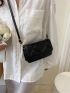 Mini Geometric Quilted Square Bag