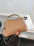 Quilted Chain Satchel Bag