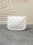 Mini Twist Lock Chain Decor Quilted Flap Square Bag