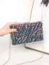 Mini Rhinestone Decor Chain Box Bag