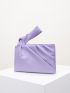 Minimalist Ruched Detail Square Bag