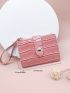 Crocodile Embossed Small Wallet