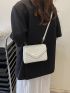 Mini Chevron Quilted Flap Square Bag