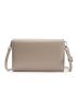 Mini Letter Graphic Bow Decor Flap Square Bag