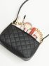 Mini Quilted Chain Decor Square Bag
