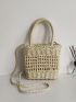 Mini  Hollow Out Straw Bag