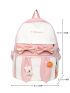 Letter Graphic Bow & Cartoon Decor Functional Backpack