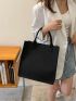Neon Pink Crocodile Embossed Felt Top Handle Bag