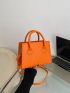 Minimalist Double Handle Square Bag