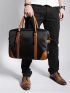 Men Two Tone Briefcase