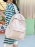 Letter Patch Pocket Front Backpack