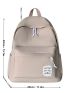 Letter Patch Pocket Front Backpack