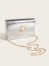 Flap Chain Square Bag