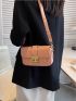 Mini Argyle Pattern Crossbody Bag