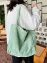 Minimalist Corduroy Shopper Bag