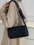 Geometric Quilted Square Bag