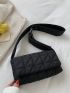 Geometric Quilted Square Bag