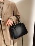 Minimalist Double Handle Square Bag