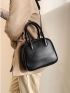 Minimalist Double Handle Square Bag