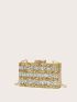 Mini Two Tone Chain Box Bag
