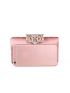 Mini Rhinestone Decor Chain Satin Box Bag