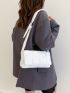 Snap Button Flap Square Bag