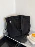 Double Handle Corduroy Shopper Bag