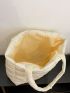 Quilted Detail Shoulder Tote Bag