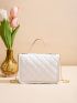 Mini Argyle Quilted Flap Chain Square Bag