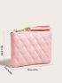 Quilted Tassel Decor Coin Purse