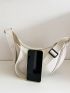 Minimalist Zipper Hobo Bag