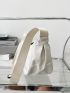 Minimalist Zipper Hobo Bag