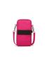 Neon-Pink Multi Zipper Phone Wallet