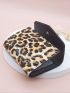 Leopard Pattern Crocodile Embossed Small Wallet