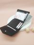 Leopard Pattern Crocodile Embossed Small Wallet
