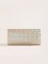 Holographic Flap Square Bag