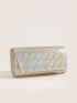Holographic Flap Square Bag