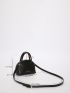 Mini Letter & Crocodile Embossed Dome Bag for Work & Office