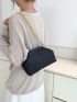 Rhinestone Decor Dome Bag