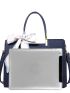 Letter Embossed Square Bag
