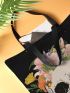 Skull Graphic Shopper Bag