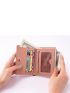 Croc Embossed Purse With Card Holder