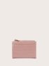 Croc Embossed Purse With Card Holder