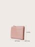 Croc Embossed Purse With Card Holder