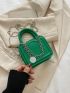 Mini Disc Decor Chain Square Bag