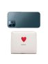 Heart Embroidered Snap Button Small Wallet