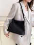 Minimalist Double Handle Hobo Bag