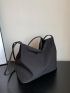 Minimalist Double Handle Hobo Bag