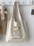 Floral Graphic Shopper Bag